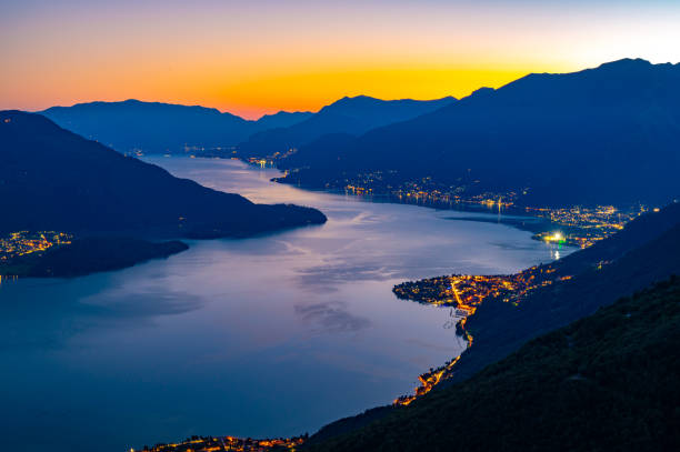 istock Evening panorama of Lake Como from Gera Lario. 1703780797