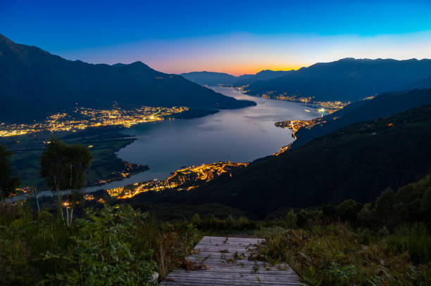 istock Evening panorama of Lake Como from Gera Lario. 1703780801