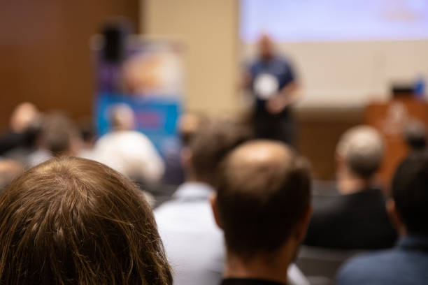 istock Businessman on seminar 1703788715