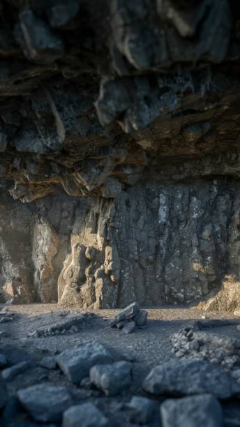 istock Sunset light falls on the floor of the cave 1703792622