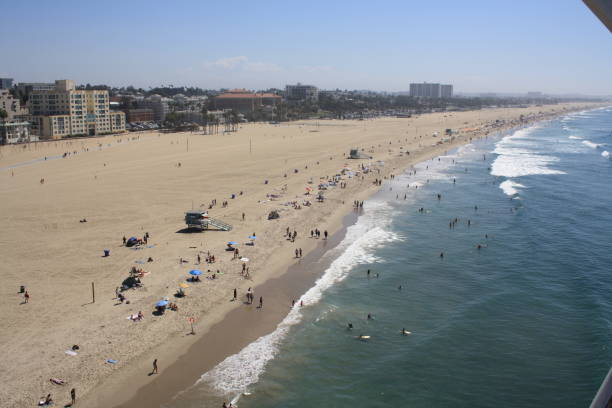 istock Santa Monica pier, coastal view, sunny day 1703829127