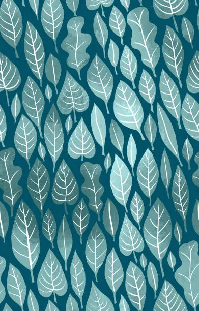 Vector illustration of Floral pattern. Background with plants. Wallpaper.