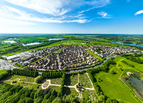 Housing development at suburb in UK