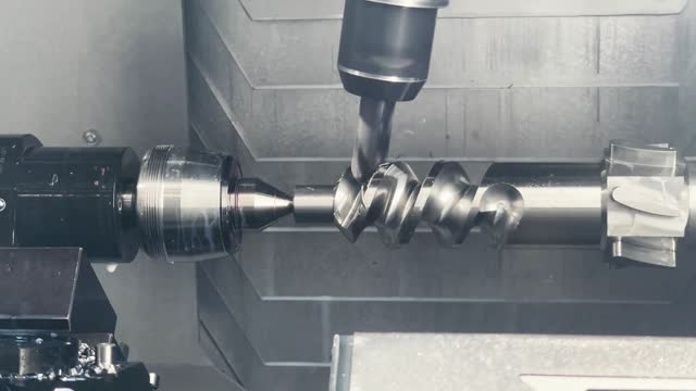Multi-Axis CNC Machine Craft Metal into Precise Screw Threads.