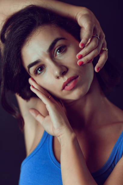istock Gorgeous Female And Her Studio Shot Portrait 1704033867