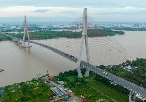 istock Can Tho bridge in early morning, Can Tho city 1704043934