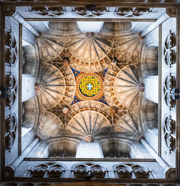 istock Stunning ceilings in Canterbury Cathedral, England 1704052439
