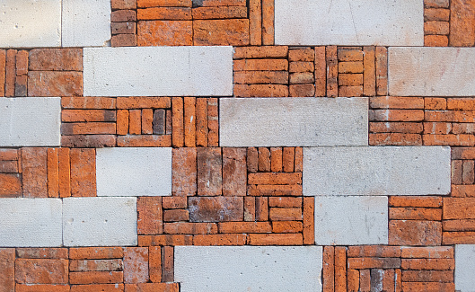 Grunge painted brick wall. Nice vintage textured background.