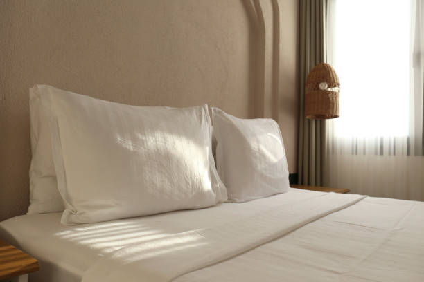 istock Stylish neat bedroom. 1704125432
