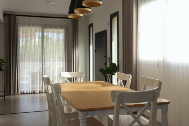 istock Beautiful dining area in a big house. 1704131224