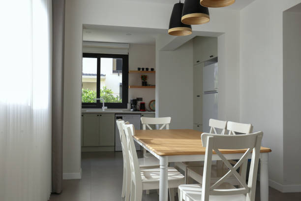 istock Beautiful dining area in a big house. 1704141925