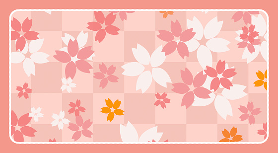 Cherry Blossoms - Asian Background Framed