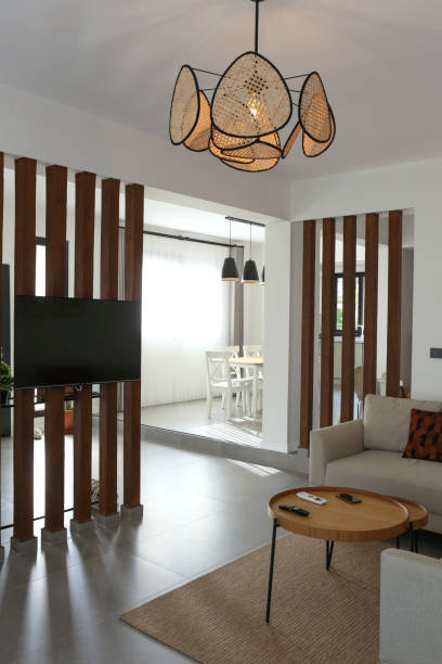 istock Living room interior with corner sofa. 1704144995