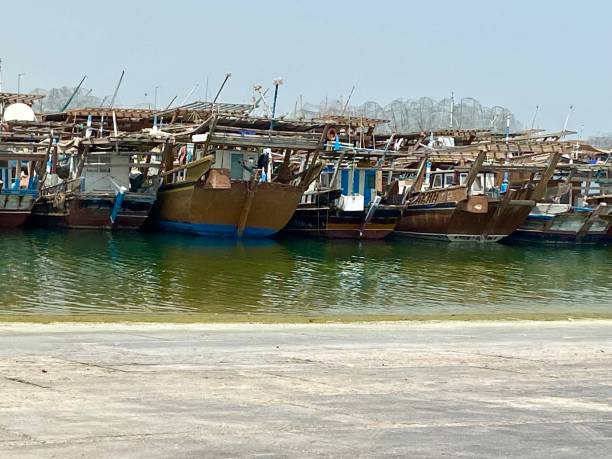 istock Qatar - Al Khor - harbor and traditional dhow 1704167536