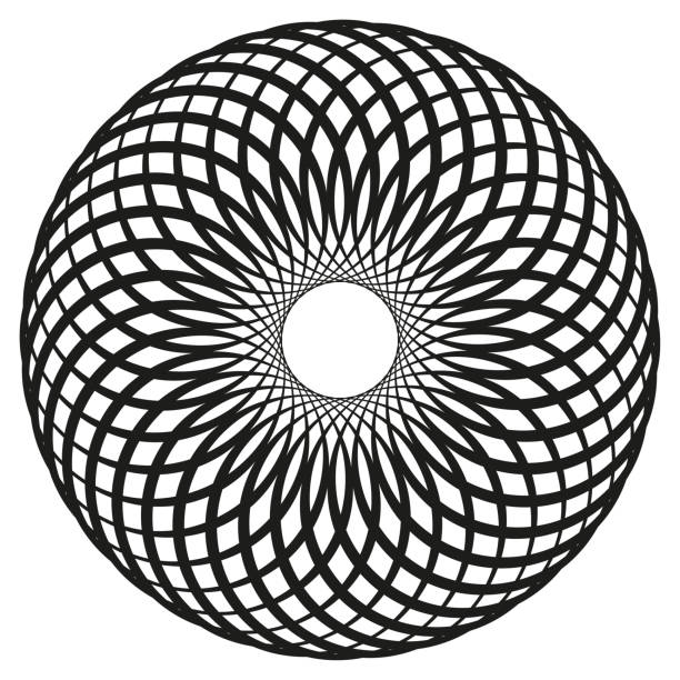 Circular geometric motif, element. Concentric circles shape. Vector illustration. EPS 10. Circular geometric motif, element. Concentric circles shape. Vector illustration. EPS 10. Stock image. gyration stock illustrations