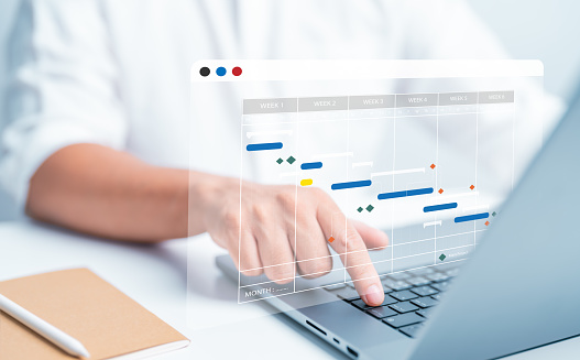 Project Engineer Progress Project Management Or Site Engineer Makes Proceeding Report Concept ...