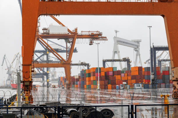 istock International container sea cargo port. 1704308103