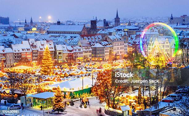 Foto de Mercado De Natal Erfurt e mais fotos de stock de Mercado Natalino - Mercado Natalino, Alemanha, Natal