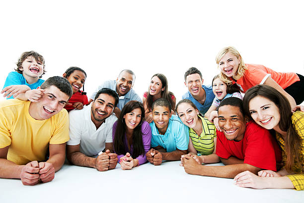 istock Large group of people lying down. 170431648