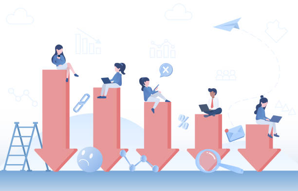 istock Financial business and stock market collapse concept. 1704321478