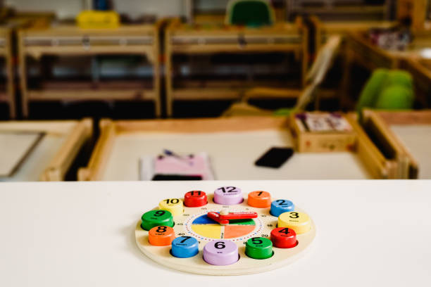 istock Math learning aids on display at an alternative  specialist education school. 1704332579