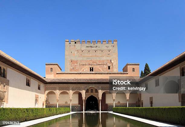 Palacio Nazaries Alhambra A Granada - Fotografie stock e altre immagini di Acqua - Acqua, Alhambra - Granada, Ambientazione esterna