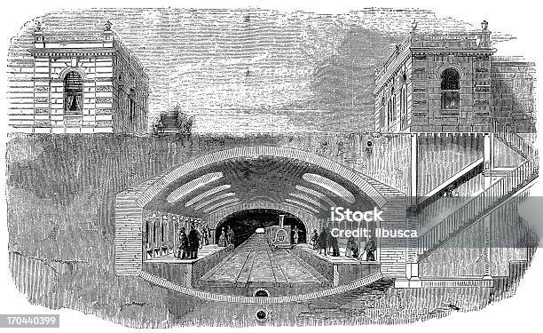 Ilustración de Edificio Del Metro De Londres y más Vectores Libres de Derechos de Corte transversal - Corte transversal, Metro de Londres, Albañil