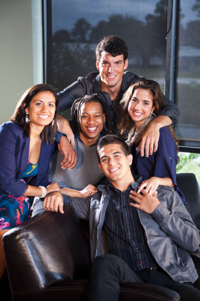 istock Group of friends hanging out together 170440461