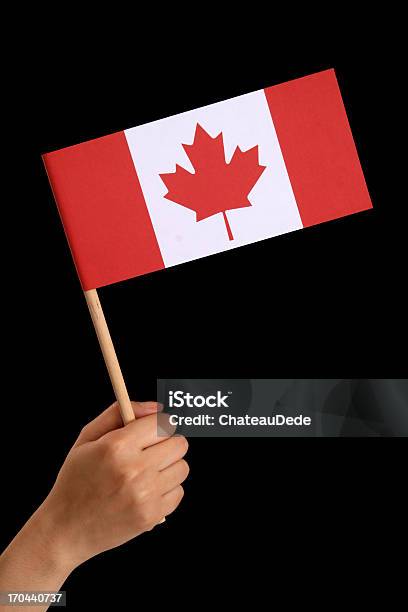 Foto de Segurando Bandeira Canadense e mais fotos de stock de Adulto - Adulto, Bandeira, Bandeira Canadense