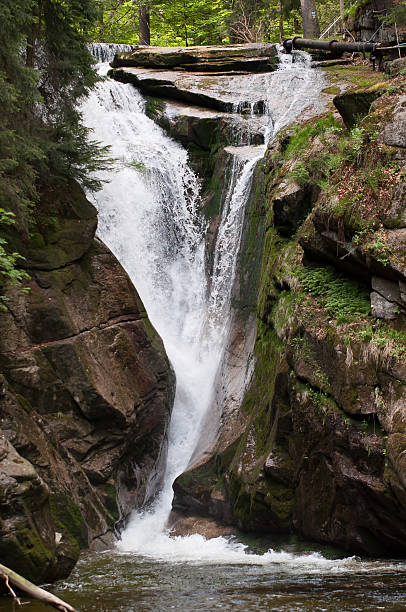 istock waterfall Kochel in glass poreba (glass waterfall) 170440803