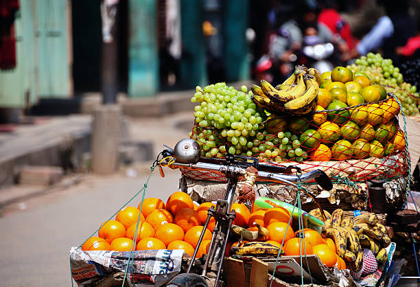 istock Fresh Fruits on a Bike 170444060