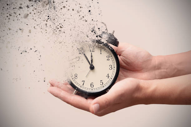 istock Concept of passing away, clock breaks 1704450845
