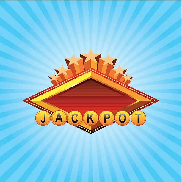 Vector illustration of Casino sign 