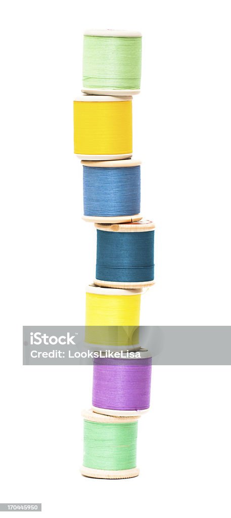 Nähen Fäden haphazardly in Holzschicht-Optik - Lizenzfrei Blau Stock-Foto