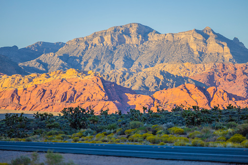 A view of Red Rock Canyon in Las Vegas
