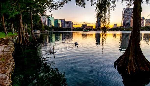 istock Scenic Lake Eola Park in downtown Orlando Florida 1704505597