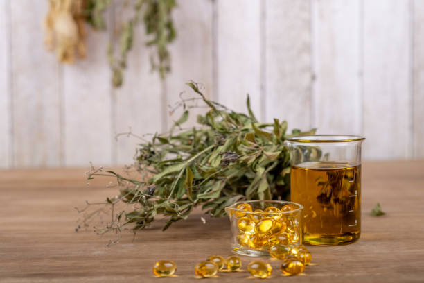 Food supplement capsules with oil - omega 3, vitamin A or E