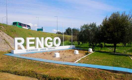 Entrance to Rengo city, OHiggins Region, Chile