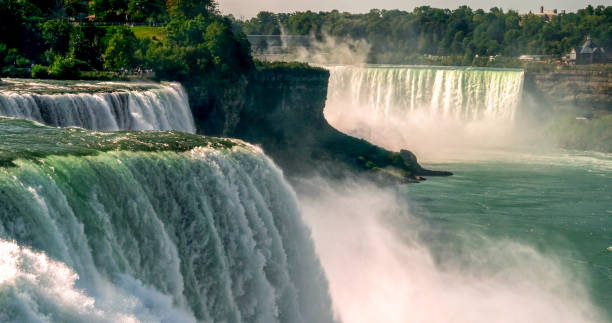 wodospad niagara falls - niagara falls falling people usa zdjęcia i obrazy z banku zdjęć