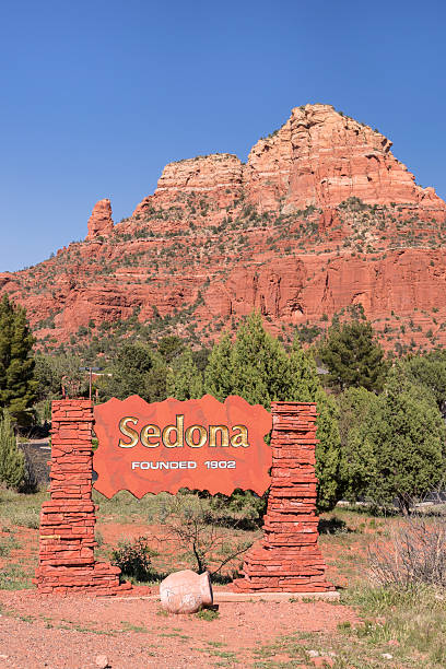 istock Sedona sign with red rocks in background 170452898