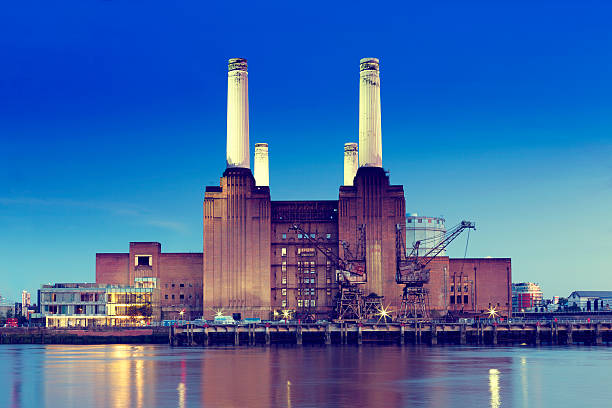 Battersea Power Station View of the Battersea Power Station in London. wandsworth photos stock pictures, royalty-free photos & images