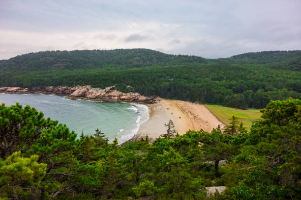 istock Views of Sand Beach from above 1704537283