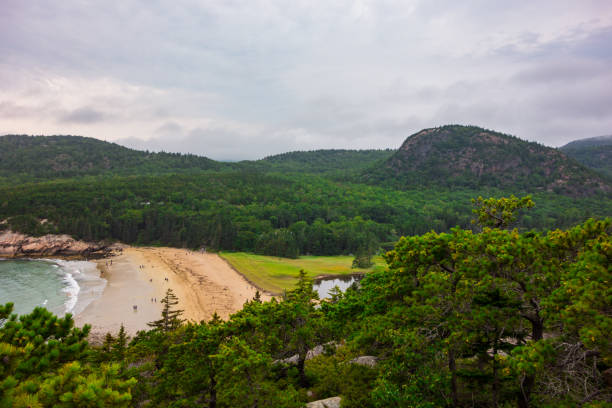 istock Views of Sand Beach from above 1704538371