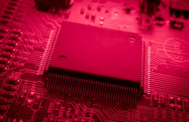 printed circuit. layout of tracks