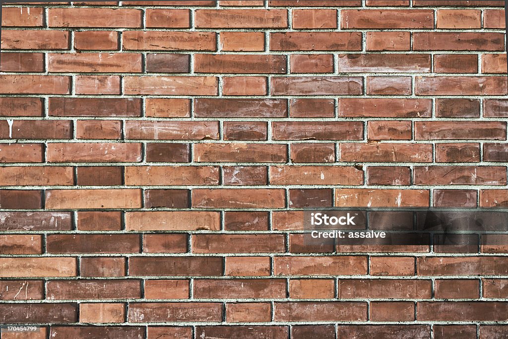 Vieja pared de ladrillos - Foto de stock de Pared de ladrillos libre de derechos