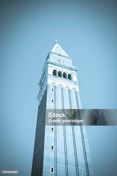 Campanile On St Marks Square In Venice Italy Stock Photo - Download Image Now - 21st Century, Architecture, Bell Tower - Tower