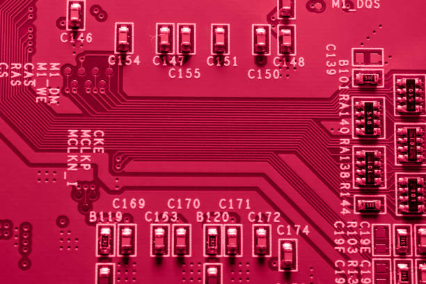 istock printed circuit. layout of tracks 1704550034