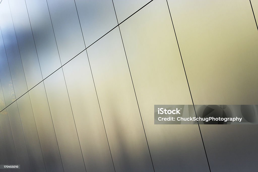 Prata metálico painéis de parede - Foto de stock de Arquitetura royalty-free