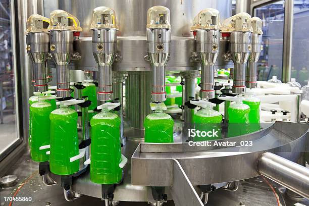 Filling Line Stock Photo - Download Image Now - Packaging, Machinery, Manufacturing
