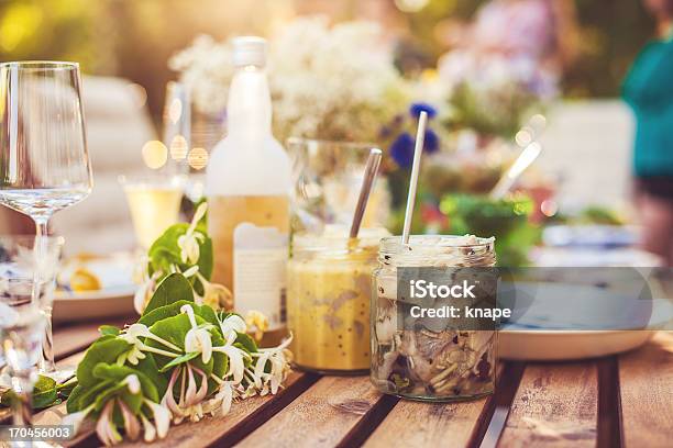 Smörgåsbord With Pickled Herring And Snaps Stock Photo - Download Image Now - Herring, Summer Solstice, Pickled
